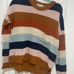 Madewell Striped Pickford Pullover Sweater Size Small